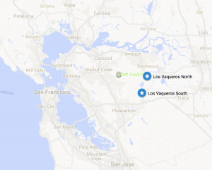 Los Vaqueros Reservoir Map